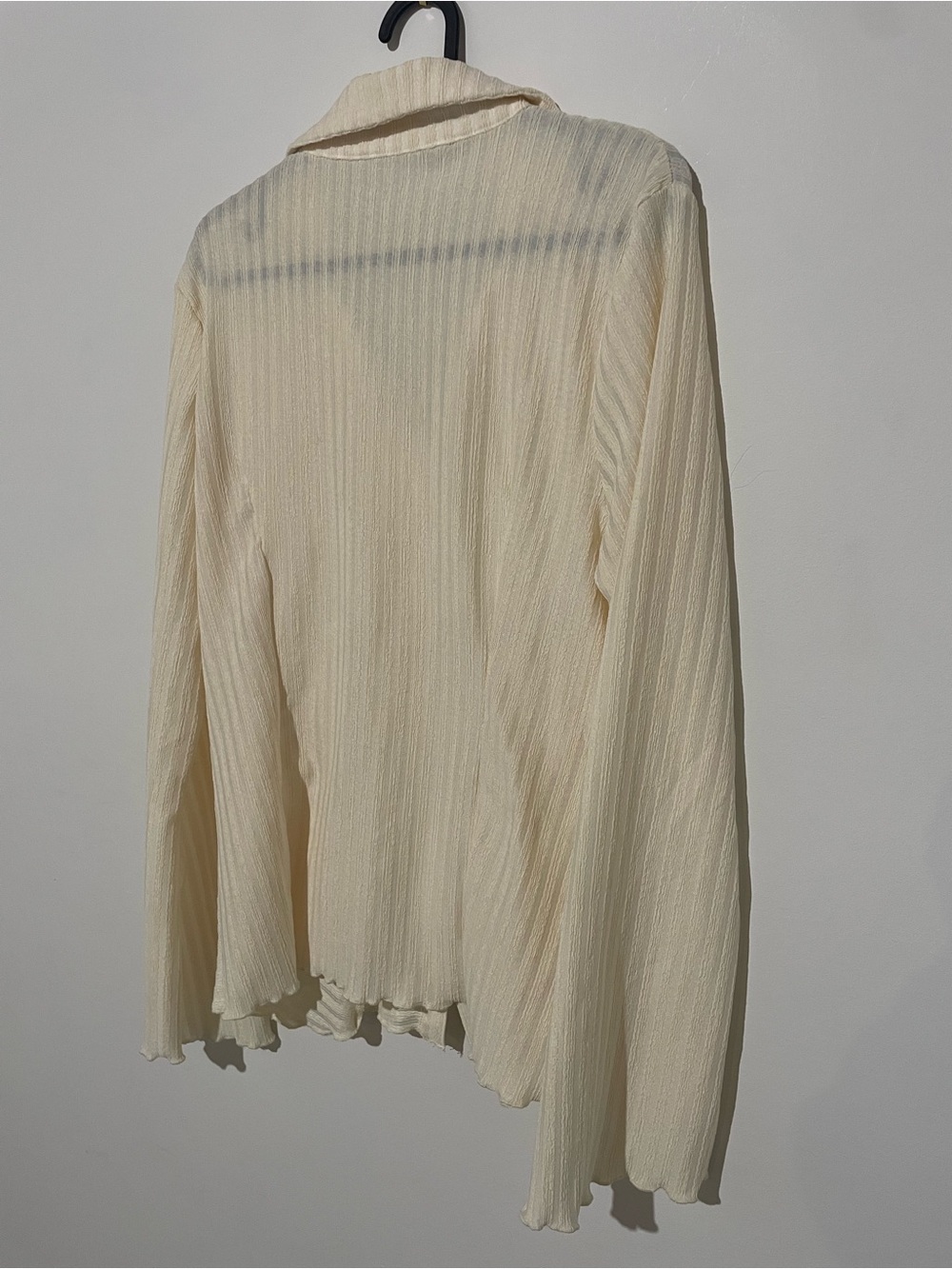 Shein Yellow Ruched Button-Up Top - Picture 7 of 7